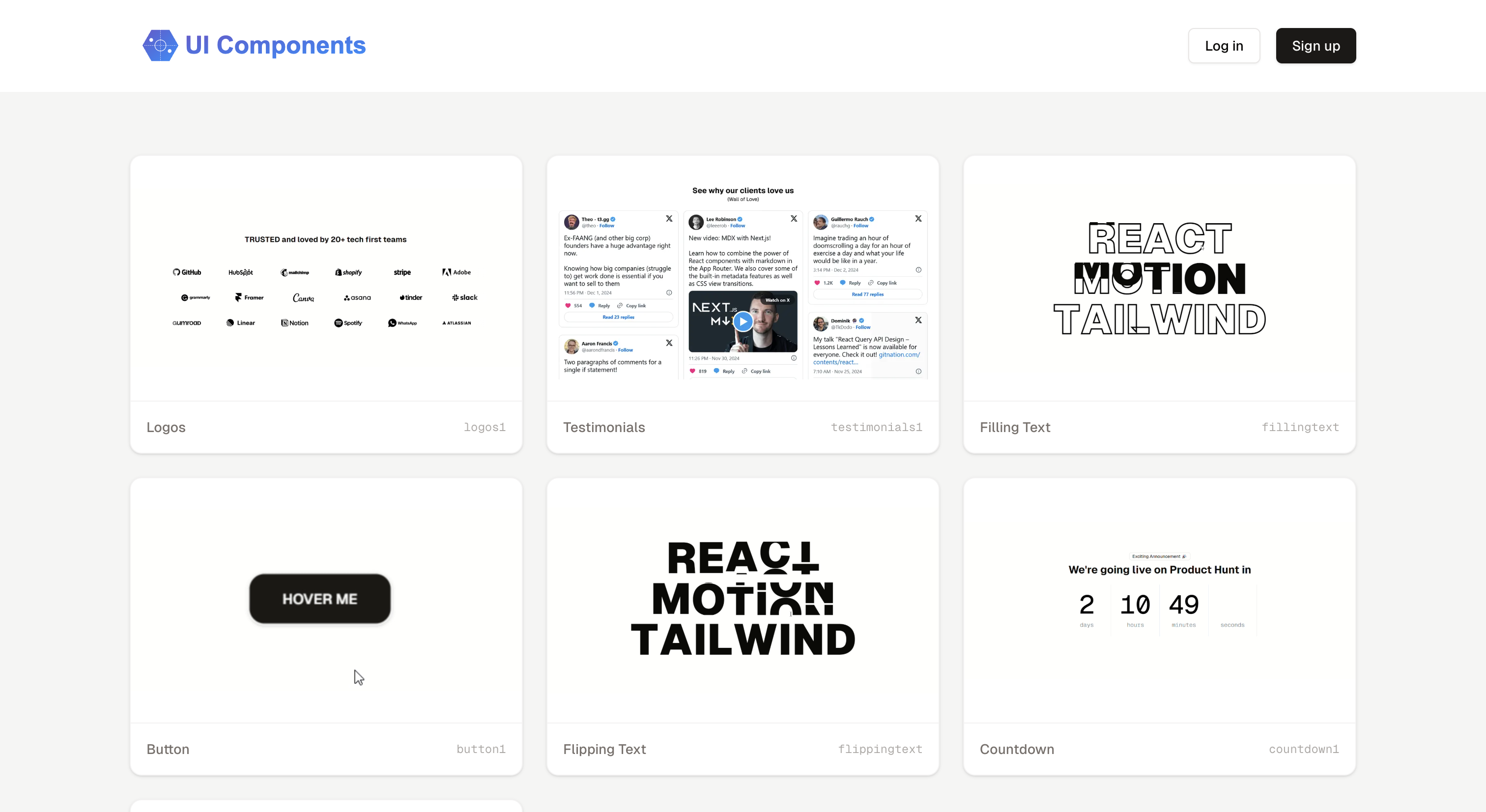 An image of the UI Components project.